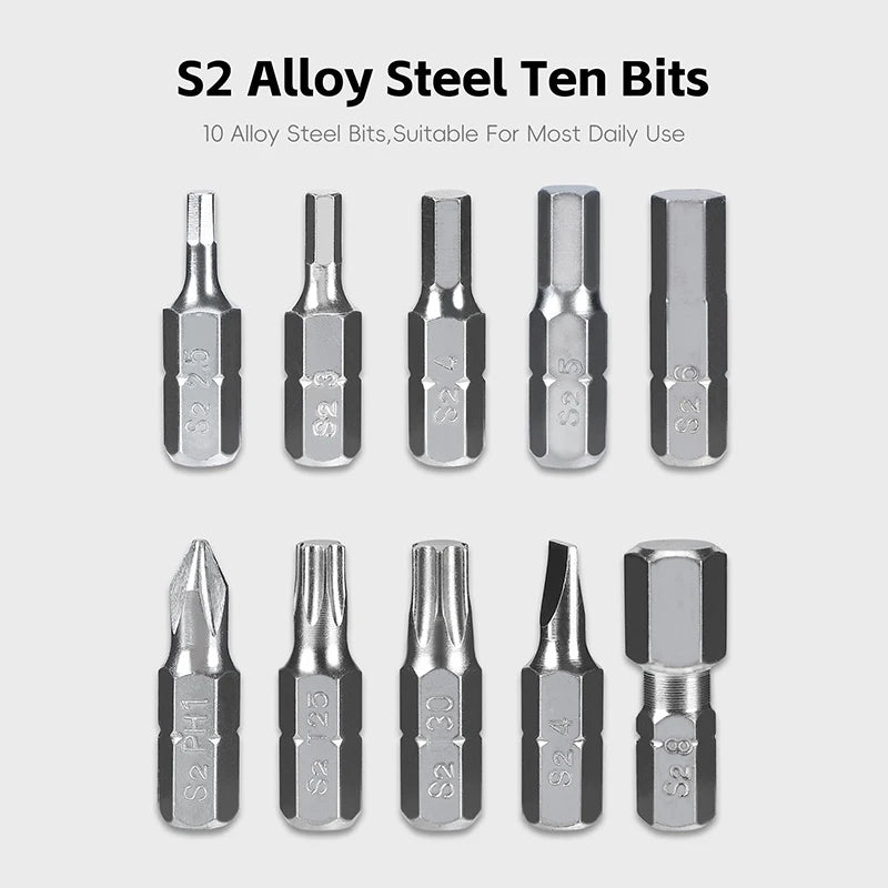 Tool in use adjusting bolt on a bicycle