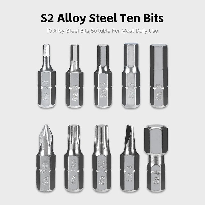 Tool in use adjusting bolt on a bicycle