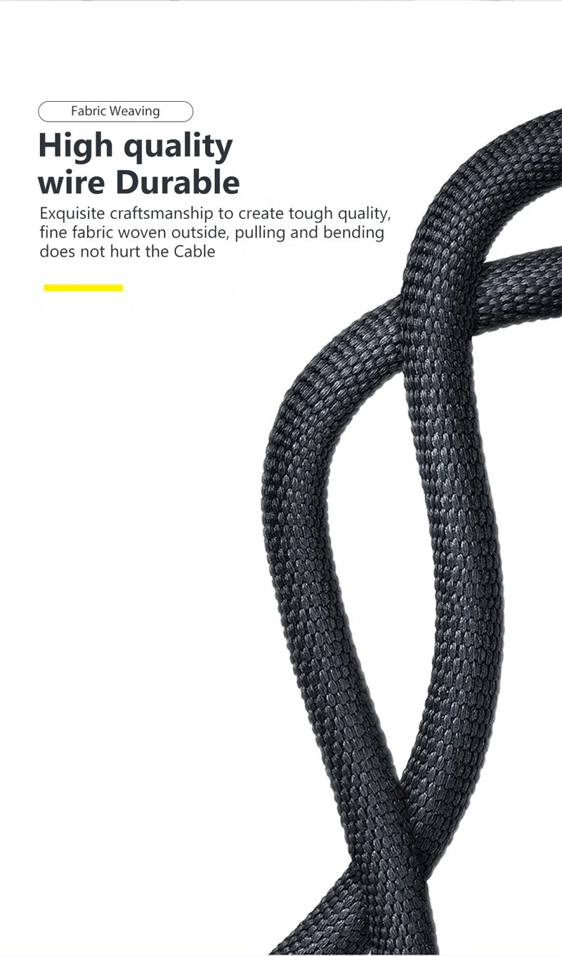 SmartGearPros SmartGearPros 120W USB C Fast Charger Cable – Super-Fast PD Charging, Reinforced & Tangle-Free for Samsung, Xiaomi, Huawei & More