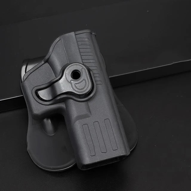 SmartGearPros Tactical Gun Holster for Glock 17/19 - Quick Locking Belt Pistol Holster