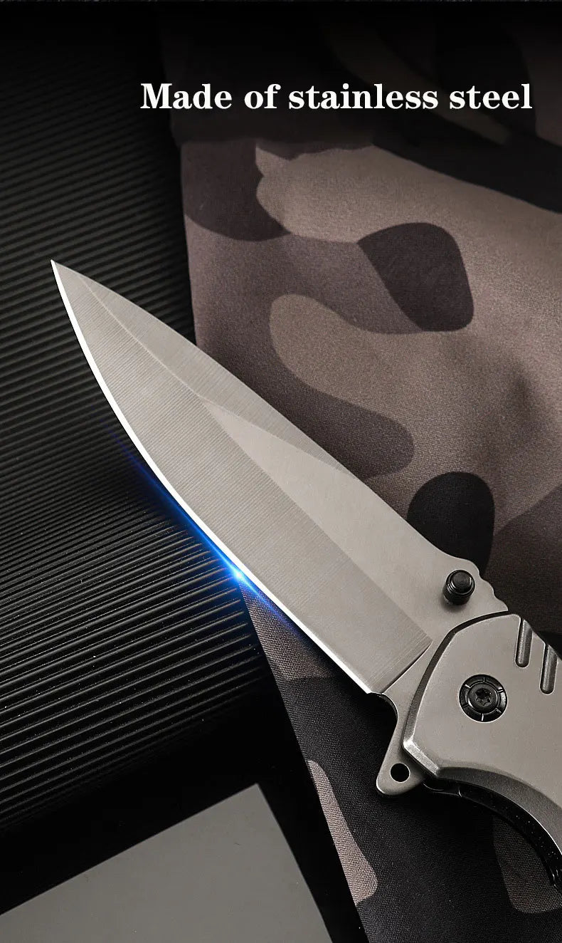 Tactical Folding Knife – Stainless Steel Survival & Camping Blade