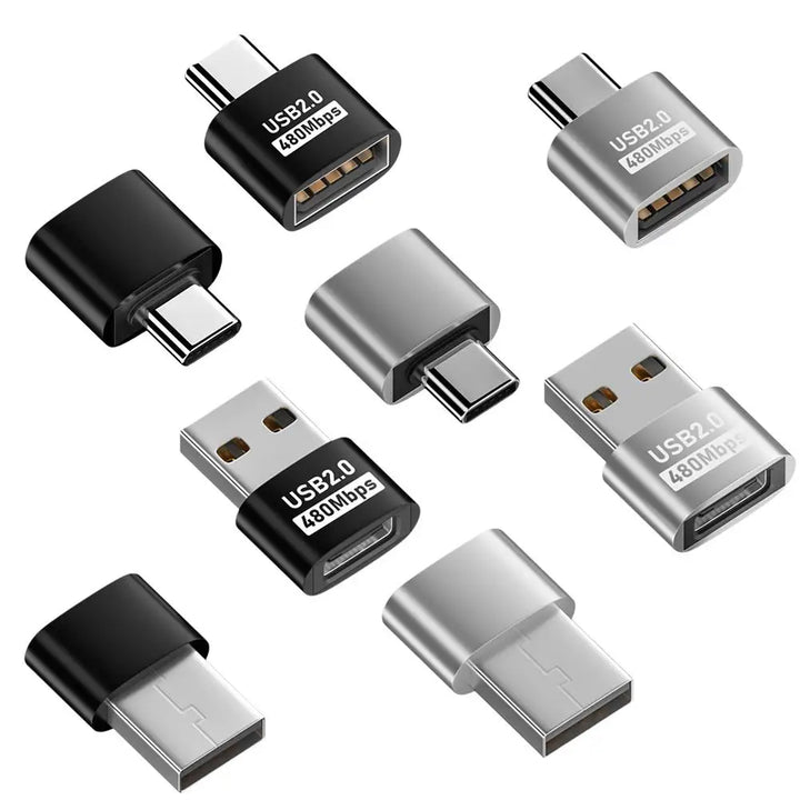 SmartGearPros USB to Type-C Adapter | Universal OTG USB-C to USB-A & Micro USB Converter | Fast Data Transfer & Charging for Huawei, POCO, Laptops & More