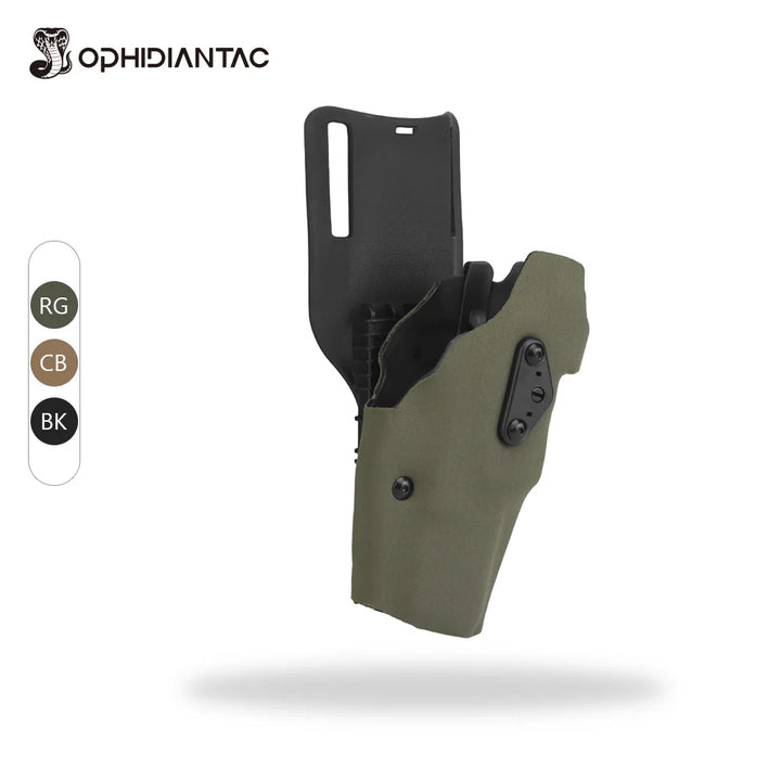 SmartGearPros OPHIDIANTAC Light Quick Release Pistol Holster - G17 X300 QLS Belt Fork System