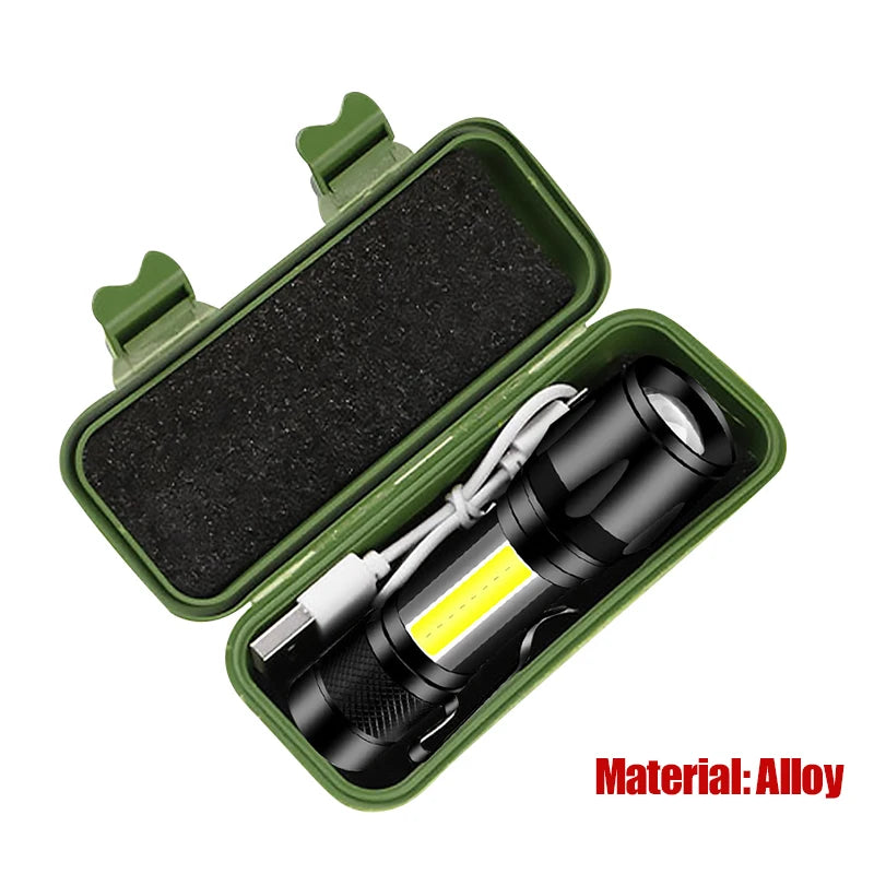 SmartGearPros flashlight next to phone and keys for scale