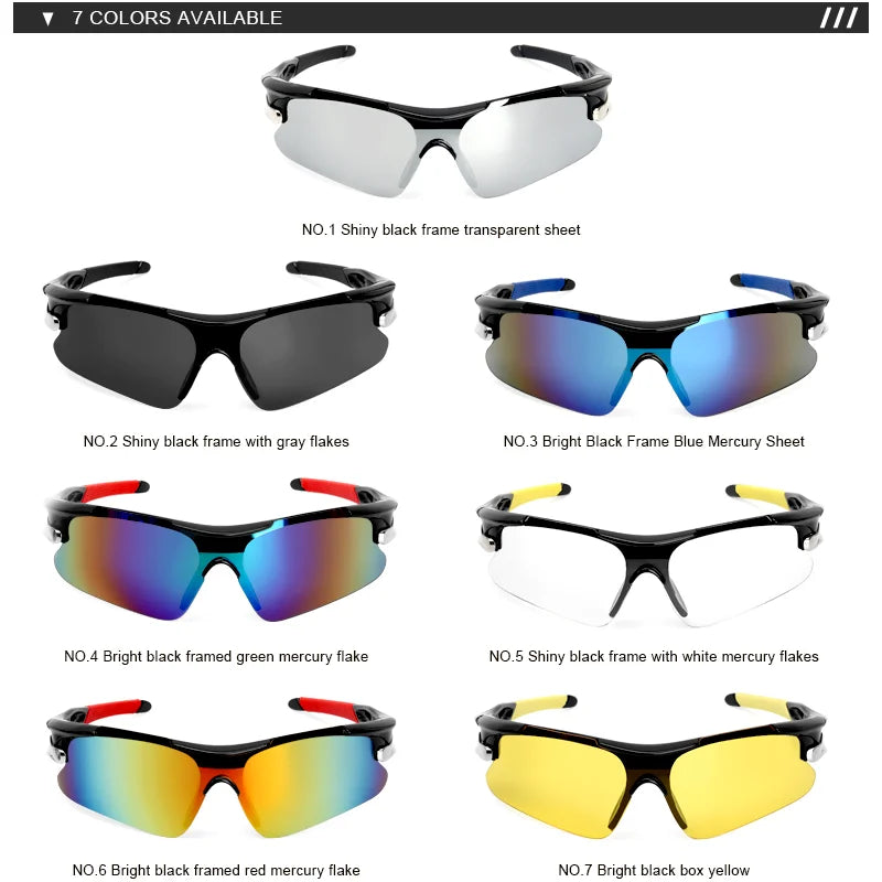 Riderace Sports Men Sunglasses Road Bicycle Glasses Mountain Cycling Riding Protection Goggles Eyewear Mtb Bike Sun Glasses product image showing features or usage