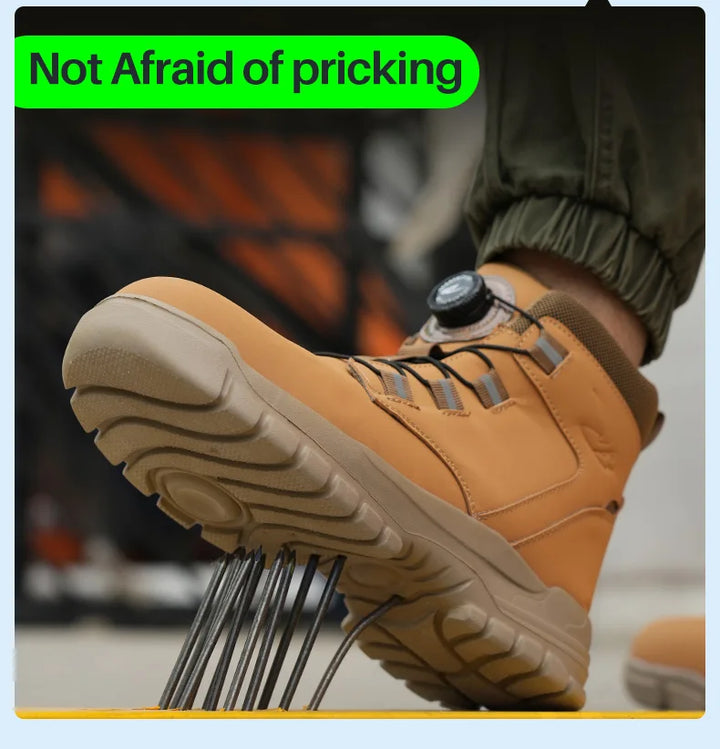 SmartGearPros Indestructible Steel-Toe Boots – Waterproof Safety Footwear for Rugged Work & Weather