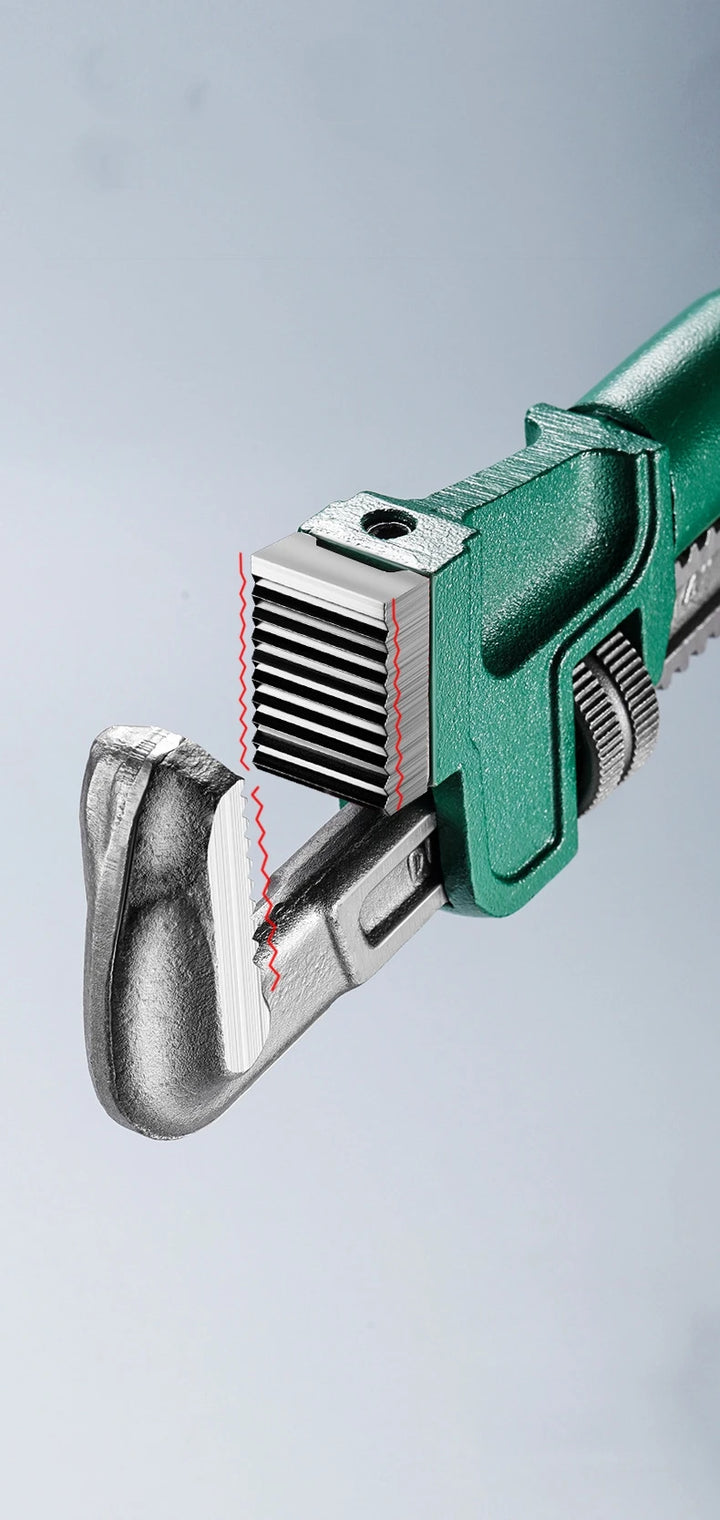 SmartGearPros Carbon Steel Pipe Wrench - 10/12/14/18 Inch Heavy Duty Universal Adjustable Plumbing Hand Wrench Industrial