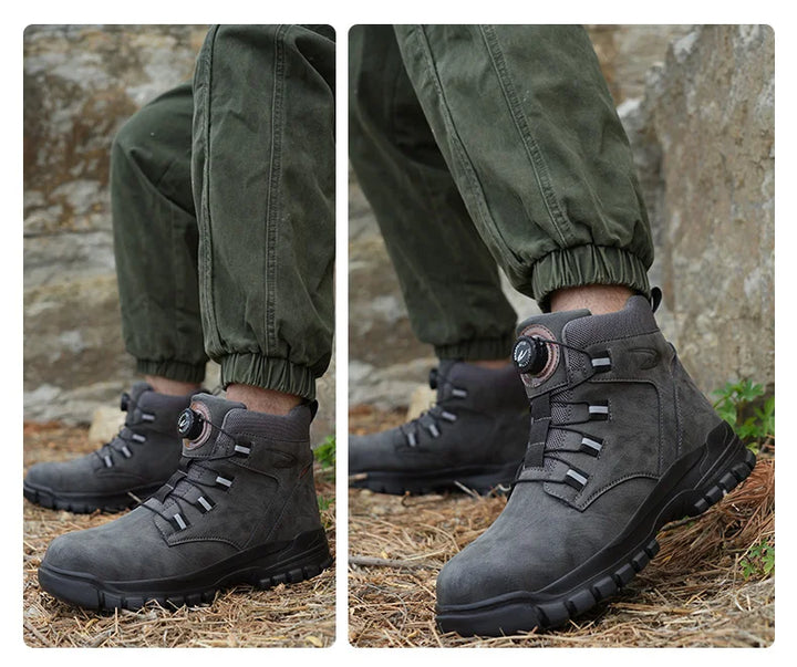 SmartGearPros Indestructible Steel-Toe Boots – Waterproof Safety Footwear for Rugged Work & Weather