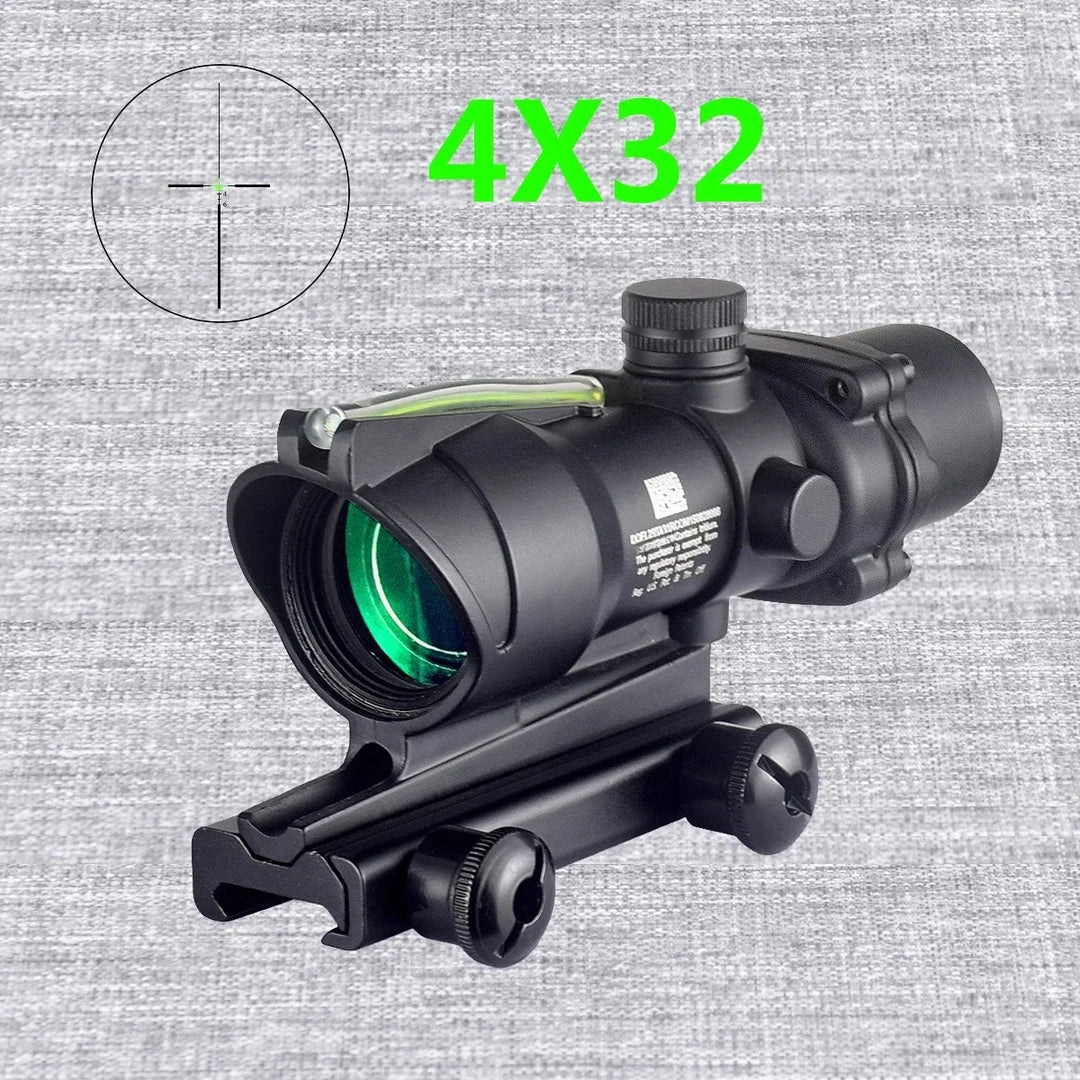 LAMBUL 4x32 Magnifier Scope with Red/Green Dot Sight & Killflash
