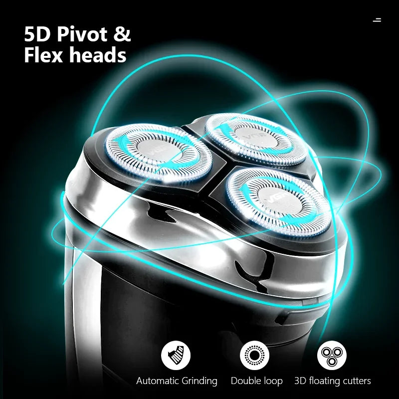 SmartGearPros Waterproof Electric Shaver – Fast Charging, Rechargeable Beard Trimmer & Shaving Machine