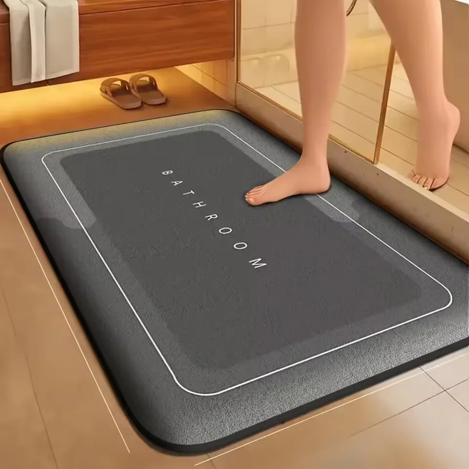 SmartGearPros SmartGearPros Super Absorbent Bath Mat – Non-Slip Coral Velvet Water-Absorbing Rug for Safety & Comfort in Kitchens Bathrooms & Homes