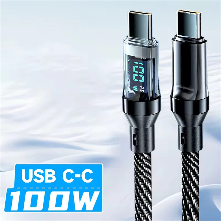 SmartGearPros HyperCharge 120W Cable – Type-C Fast Charger for Phones, Tablets & Laptops