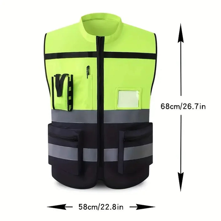 SmartGearPros Mesh Safety Vest – Breathable Reflective Gear for High-Visibility Work