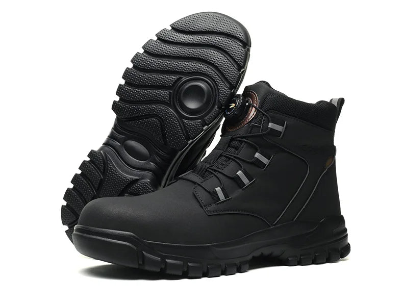 SmartGearPros Indestructible Steel-Toe Boots – Waterproof Safety Footwear for Rugged Work & Weather
