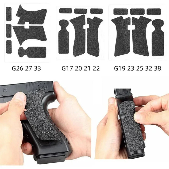 Tactical Grip Tape for Glock Pistols – Non-Slip Rubber Texture Wrap