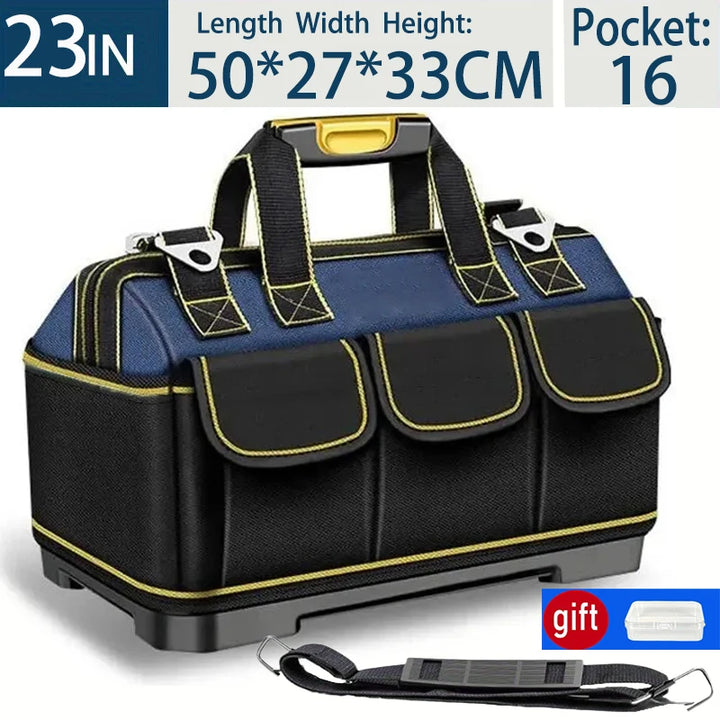 SmartGearPros 23-inch Heavy-Duty Tool Bag – Waterproof, Large Capacity, Multi-Pocket Organizer
