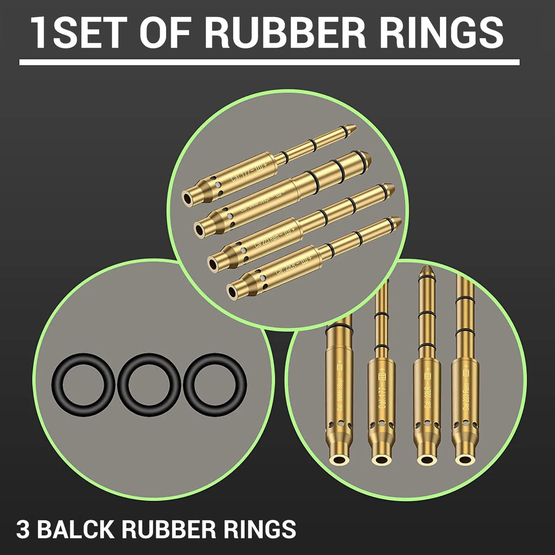 Laser Bore Sight – Red Dot Cartridge Boresighter for Multiple Calibers