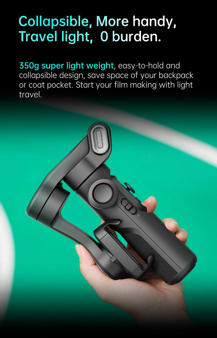 SmartGearPros AOCHUAN 3-Axis Gimbal – Handheld Smartphone Stabilizer with Smart Tracking & Anti-Shake Video Control