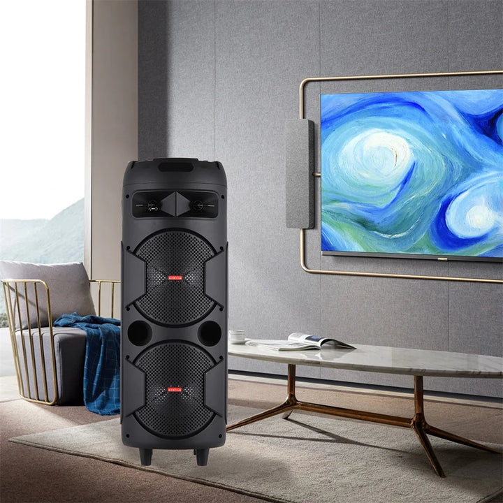 SmartGearPros 6000W Bluetooth Speaker – Portable Subwoofer with Deep Bass, LED Lights & Mic Support