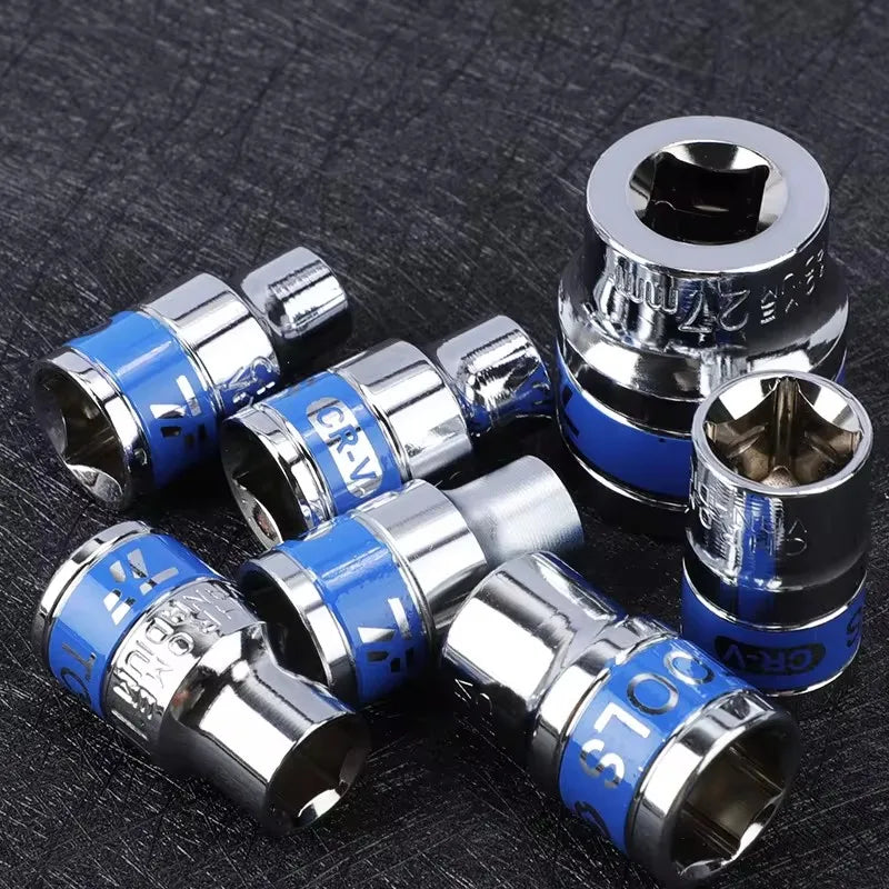 NIUXIANG 1/2" Drive Deep Impact Socket – Metric Chromium-Vanadium Steel