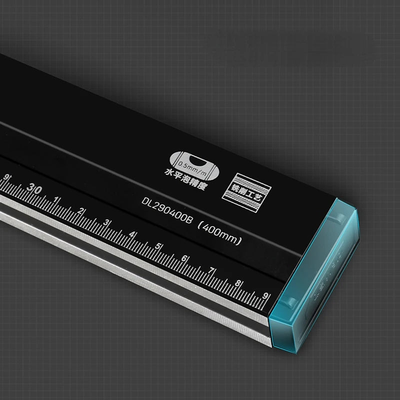 SmartGearPros Precision Spirit Level Ruler – 300mm–600mm High-Accuracy Straight Edge for Carpentry & DIY