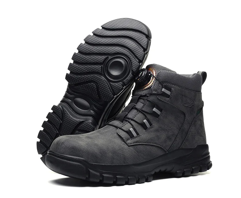 SmartGearPros Indestructible Steel-Toe Boots – Waterproof Safety Footwear for Rugged Work & Weather