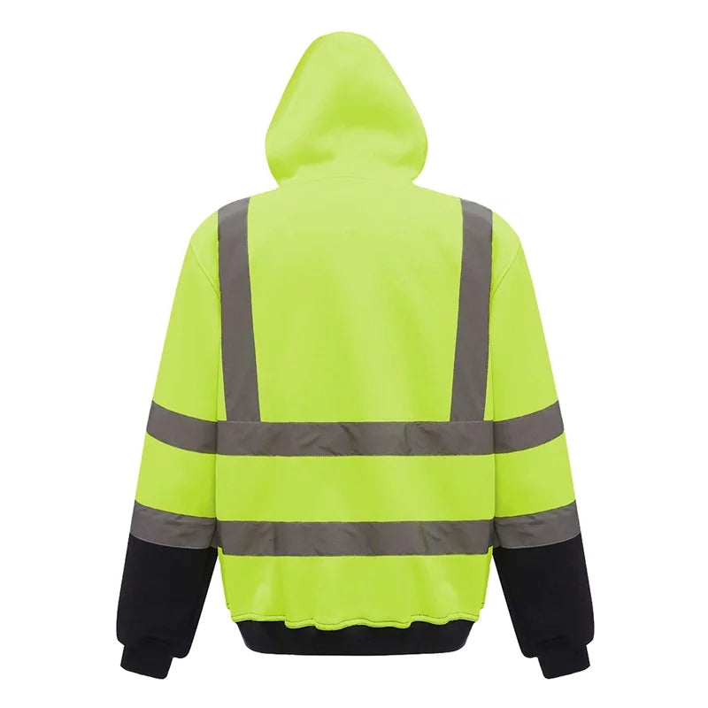 SmartGearPros Reflective Hoodie – Men’s Long Sleeve Glow-In-The-Dark Pullover for Fall Nights