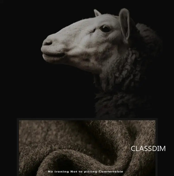 SmartGearPros Men's Winter Cashmere Wool Trench Coat – Slim Fit, Warm & Stylish Business Jacket (4X)