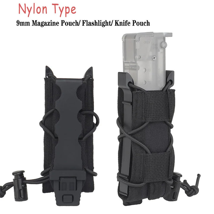 CLUSGO Tactical Magazine Pouch Set – 3-Pack MOLLE 9mm Mag Holders