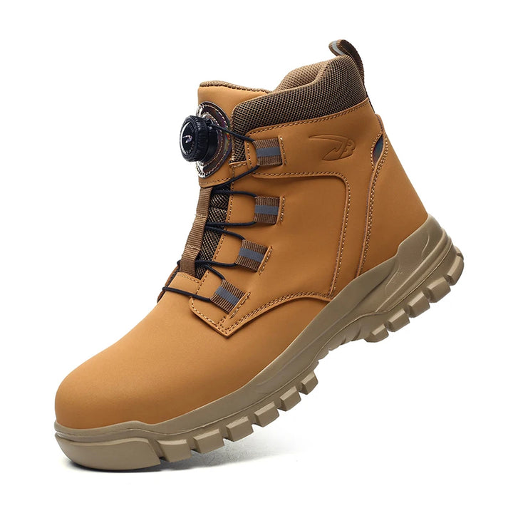 SmartGearPros Indestructible Steel-Toe Boots – Waterproof Safety Footwear for Rugged Work & Weather