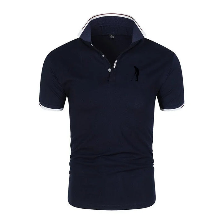 AoFuson Wolf Men's Breathable Golf Polo Shirt – Short Sleeve Summer Top