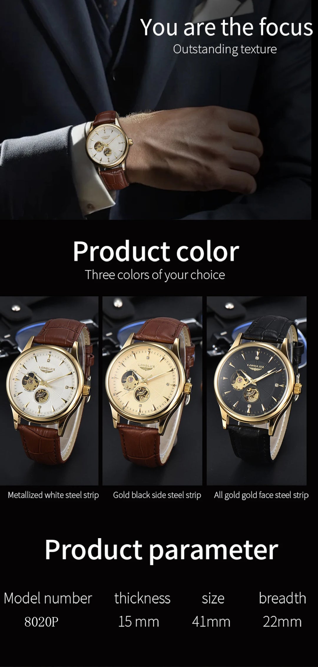 Automatic wristwatch image angle 11