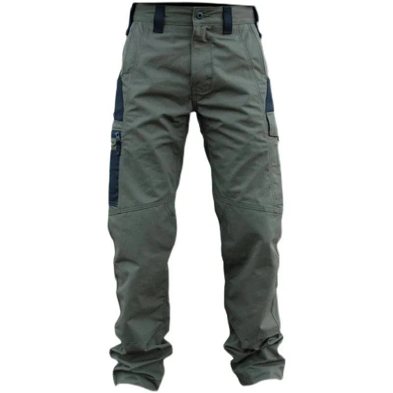SmartGearPros Men's Rugged Work Pants – Multi-Pocket, Wear-Resistant, Heavy-Duty Straight-Leg Design