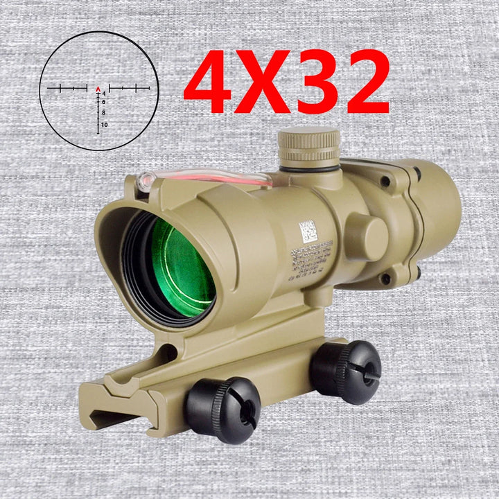LAMBUL 4x32 Magnifier Scope with Red/Green Dot Sight & Killflash