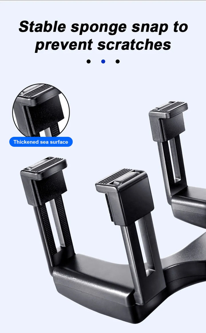 Close-up view of the sponge padding designed to prevent scratches on the phone.
