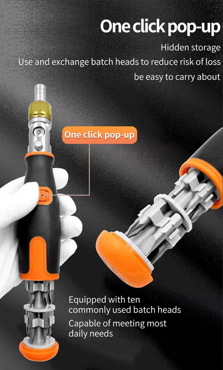 Person using the SmartGearPros screwdriver set for home improvement and repair projects.