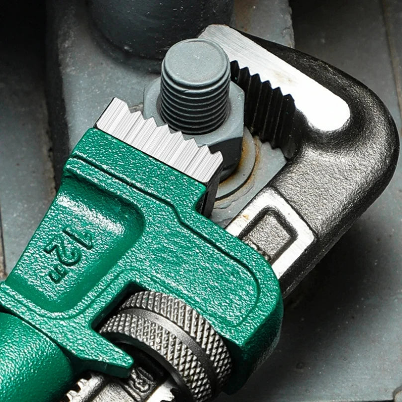 SmartGearPros Carbon Steel Pipe Wrench - 10/12/14/18 Inch Heavy Duty Universal Adjustable Plumbing Hand Wrench Industrial