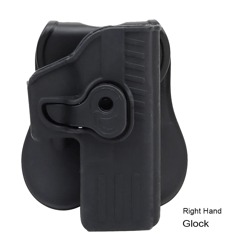 SmartGearPros Tactical Gun Holster for Glock 17/19 - Quick Locking Belt Pistol Holster