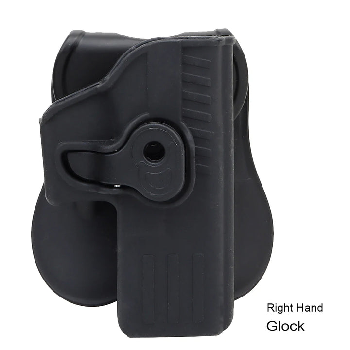 SmartGearPros Tactical Gun Holster for Glock 17/19 - Quick Locking Belt Pistol Holster