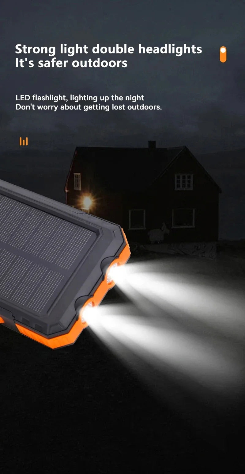 SmartGearPros Solar Titan – 50000mAh Solar Power Bank for Outdoor, Emergency & Everyday Power