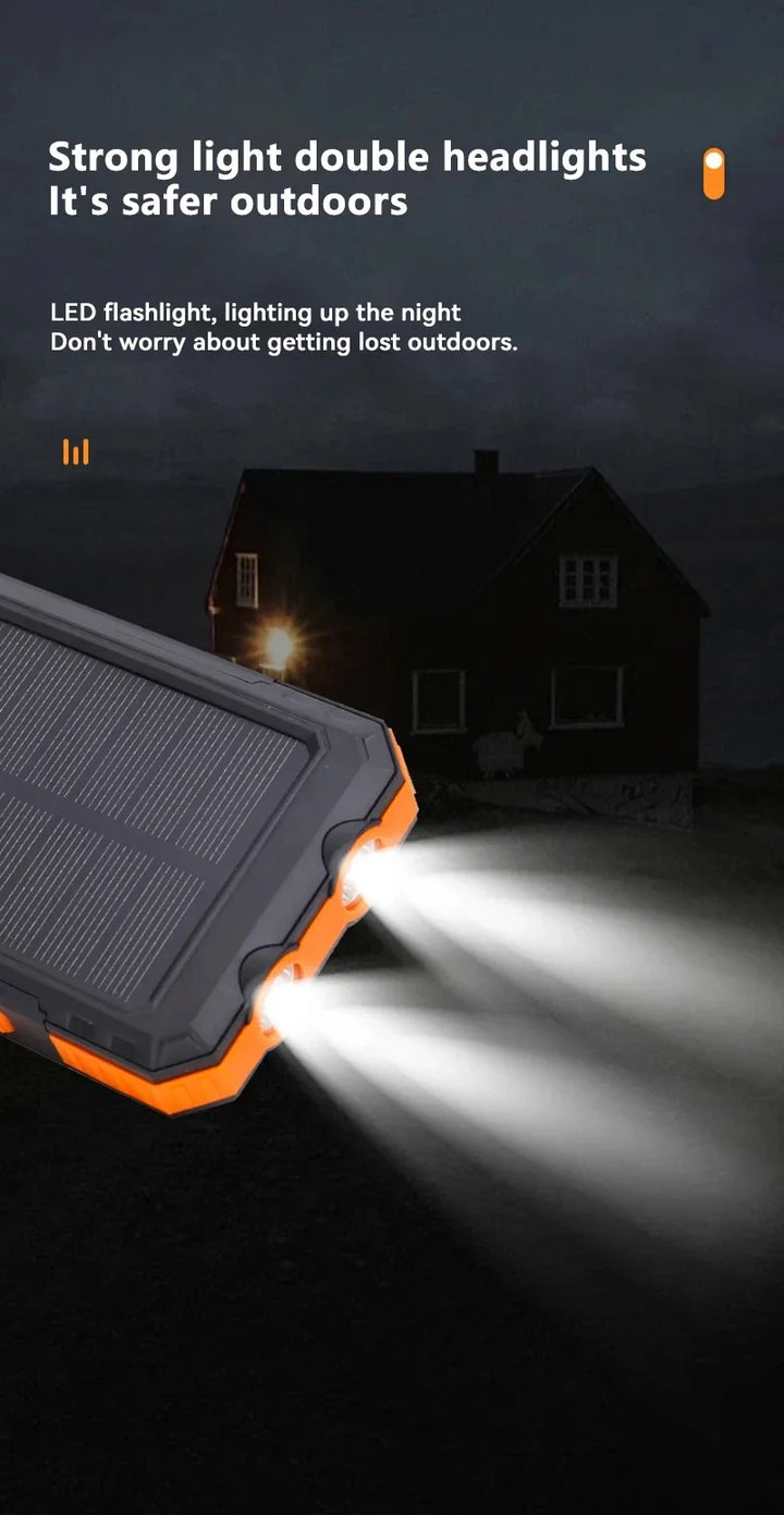 SmartGearPros Solar Titan – 50000mAh Solar Power Bank for Outdoor, Emergency & Everyday Power