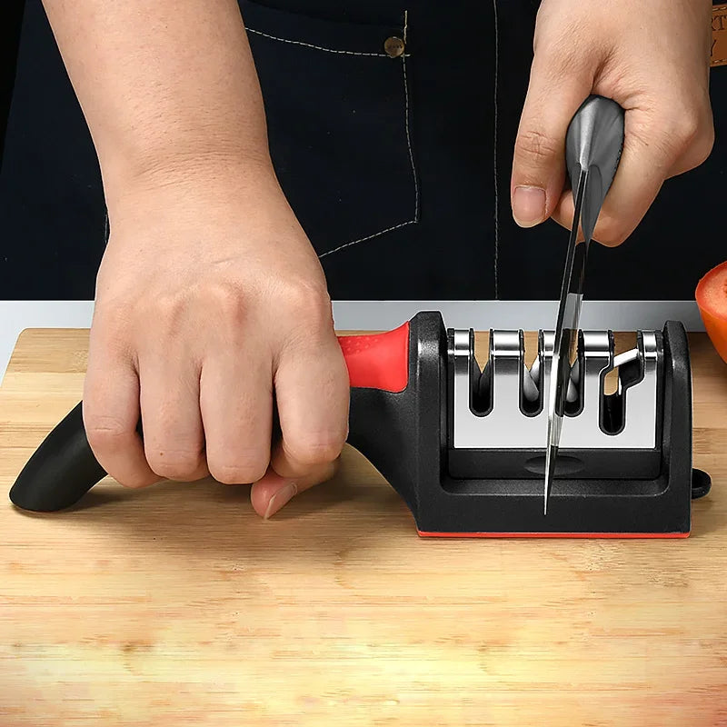 SmartGearPros Professional Knife Sharpener - Ceramic Stainless Steel Sharpening Tool
