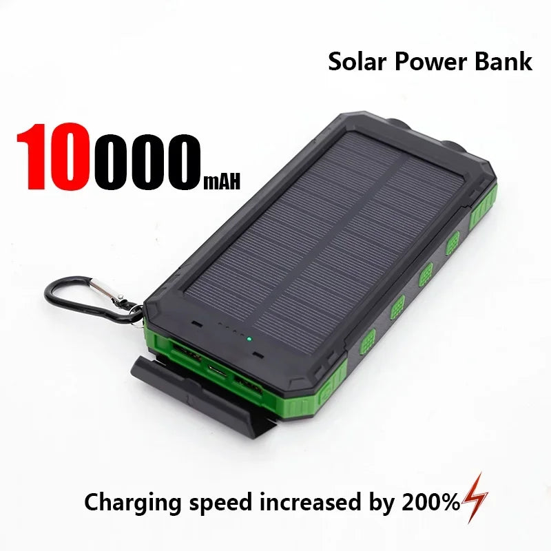 SmartGearPros Solar Titan – 50000mAh Solar Power Bank for Outdoor, Emergency & Everyday Power