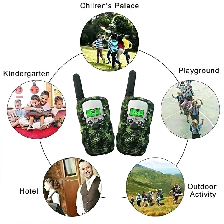 SmartGearPros Kids Walkie Talkies T388 - Portable 2 Way Radios 3-5km Range for Children Outdoor Camping Safety Gift