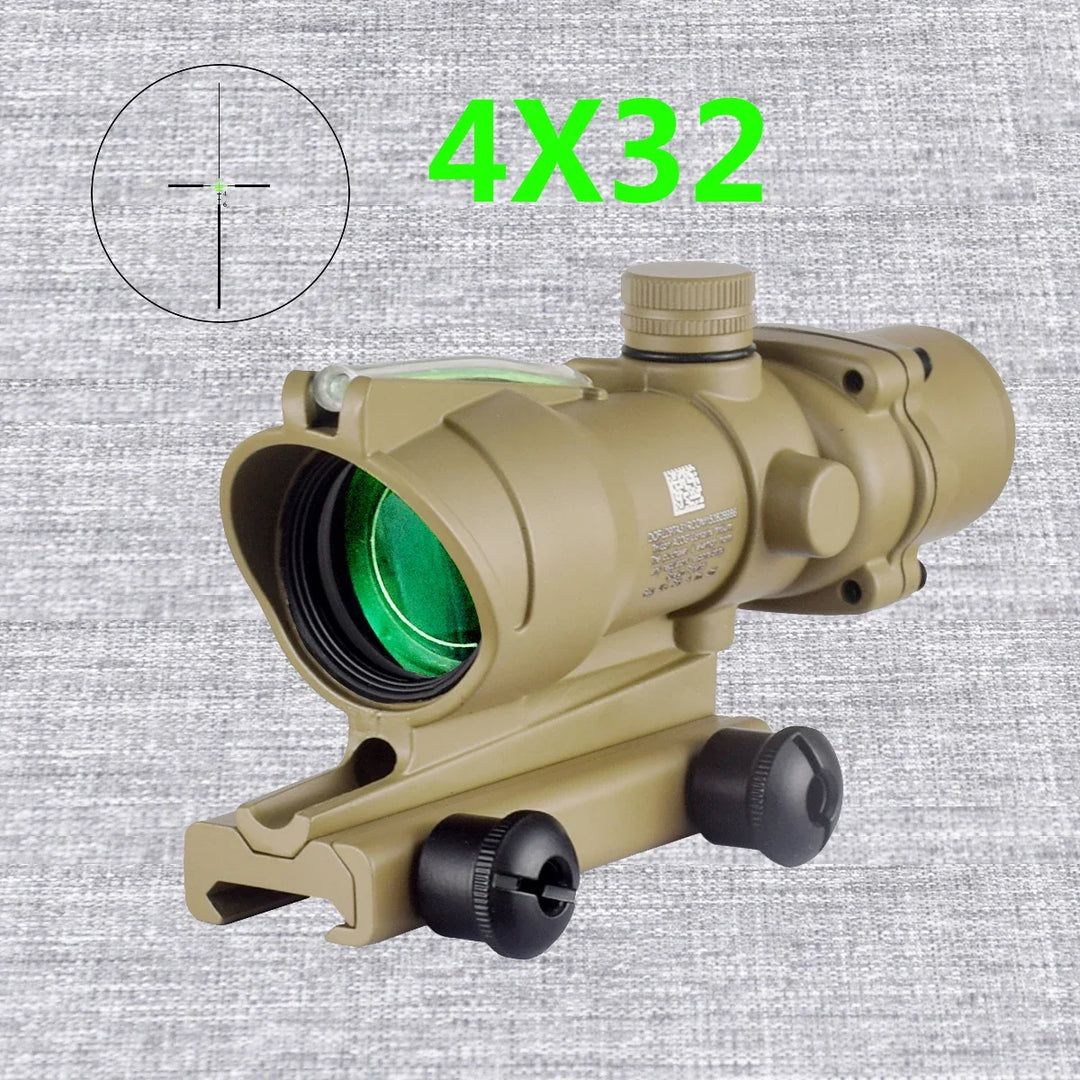 LAMBUL 4x32 Magnifier Scope with Red/Green Dot Sight & Killflash