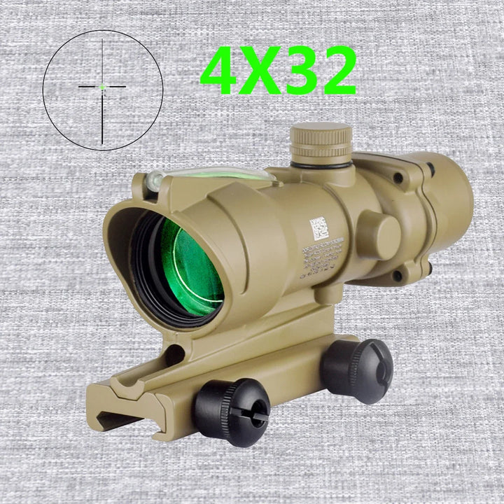 LAMBUL 4x32 Magnifier Scope with Red/Green Dot Sight & Killflash