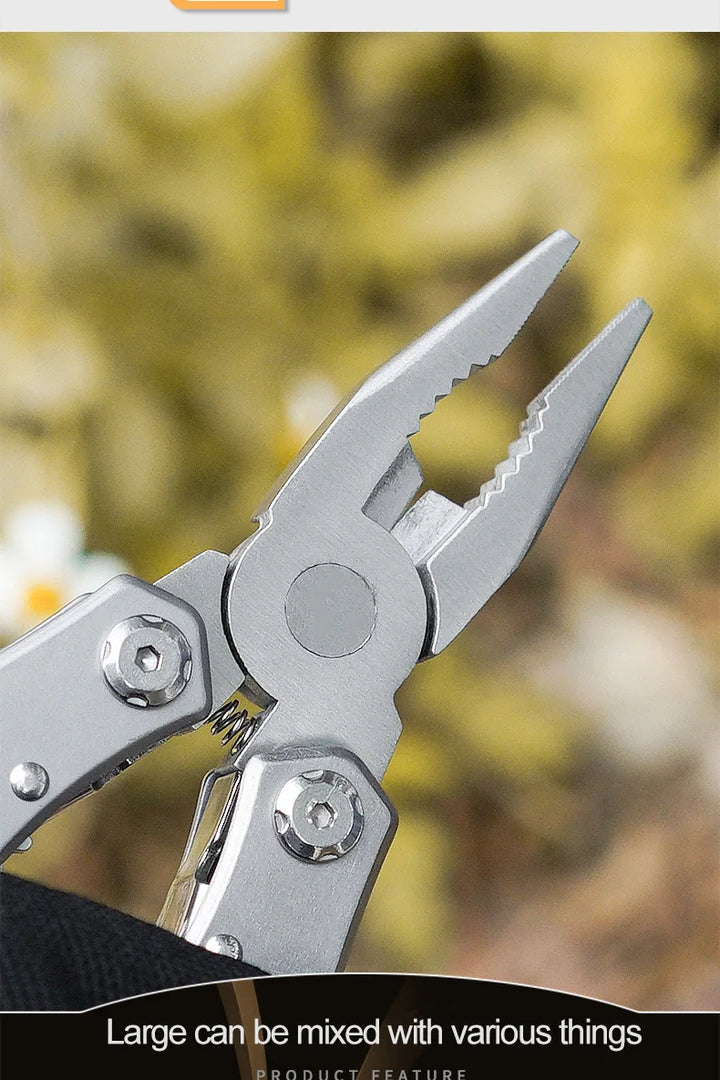 SmartGearPros Folding Multi-Tool – Pliers, Knife, Screwdriver & More in Pocket-Size Stainless Steel Kit