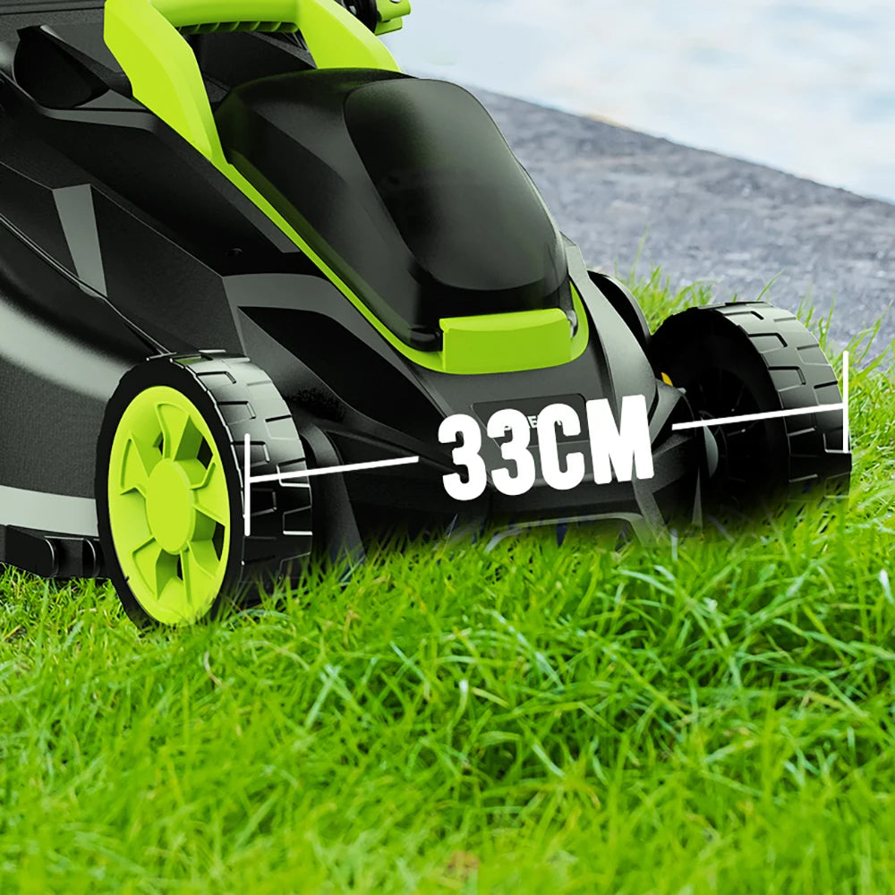 SmartGearPros 13" Electric Lawn Mower – Lightweight 2-in-1 Corded Mower with Grass Catcher