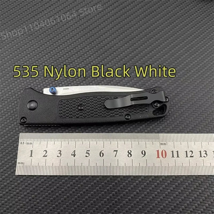 SmartGearPros BM 535 Bugout Multi EDC Folding Knife - Grivory Handle Ultra Lightweight Tactical