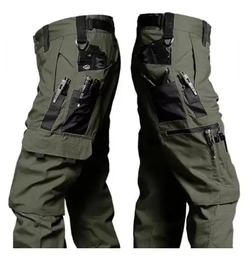 SmartGearPros Men's Rugged Work Pants – Multi-Pocket, Wear-Resistant, Heavy-Duty Straight-Leg Design